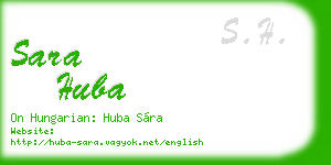 sara huba business card